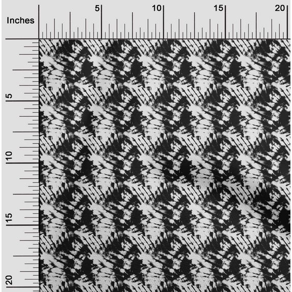oneOone Cotton Flex Black Fabric Animal Skin Craft Projects Decor Fabric Printed By The Yard 40 Inch Wide-B5S