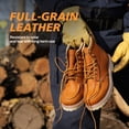 thumbnail image 6 of SAFETY LOONG Moc Toe Work Boots for Men Soft Toe Comfortable Full-Grain Leather 6" Non Slip and Water Resistant Safety Ankle Workboots Brown 10, 6 of 10