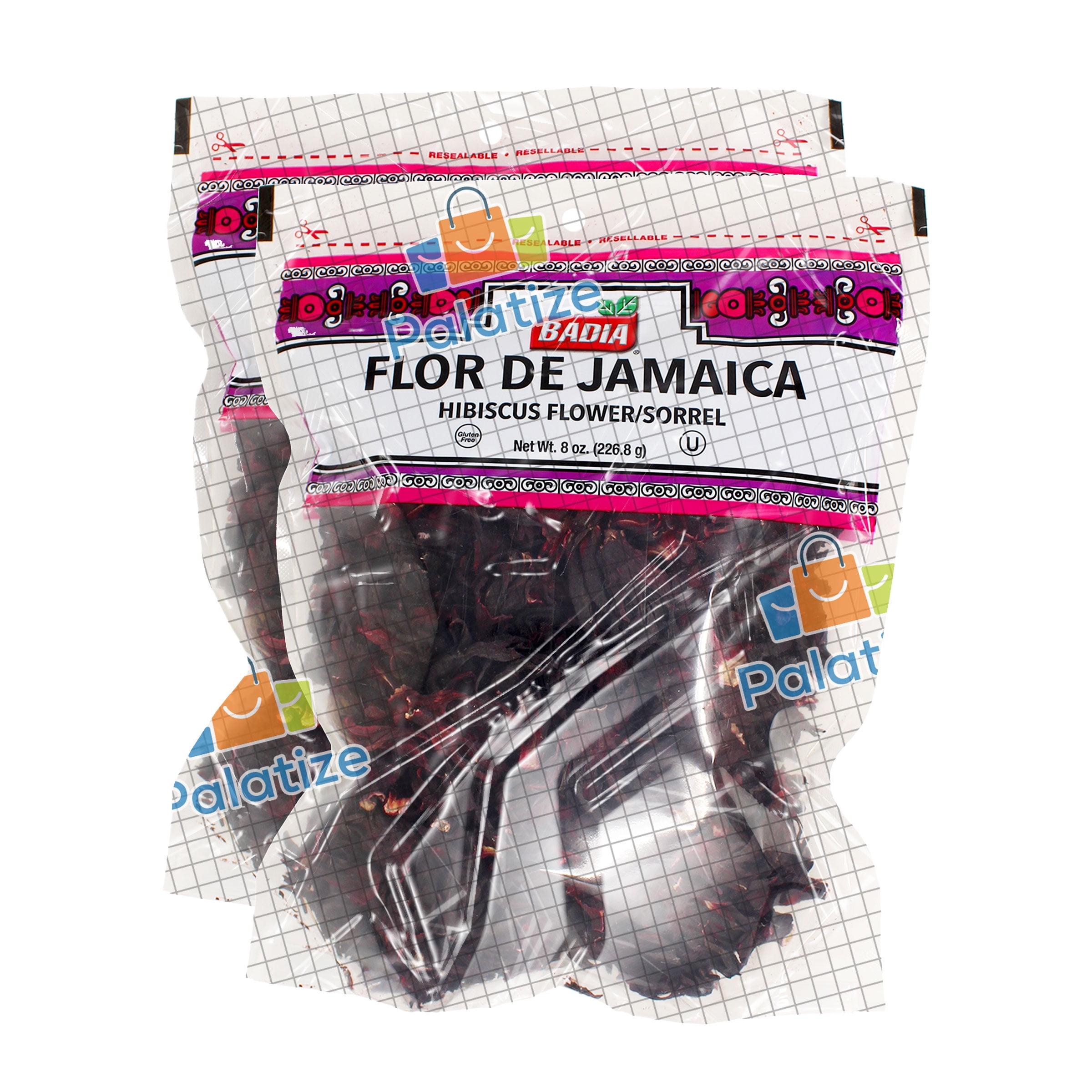 Badia Hibiscus Flowers, 8 oz - Palatize Pack of 2
