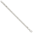 thumbnail image 2 of FJC Finejewelers Sterling Silver Fancy Byzantine Bracelet, 2 of 4