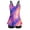 Purple, variant on Two Piece Modest Bathing Suits Womens Blouson Tankini Swimsuits Flowy Swimwear Tops Boyshorts Beach Vacation(Purple M)