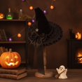 thumbnail image 7 of Hsqqdc Women Pointed Party Hat Lace Ruffle Sheer Bow Star Pendant Dark Aesthetic Festival Headwear, 7 of 7