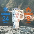 thumbnail image 2 of 30oz Christian Tumbler with Handle and Straw - Insulated Travel Mug & Water Bottle - Religious Gifts for Women, Friends, Girl - Perfect for Coffee On The Go (Christmas, Birthday Gift), 2 of 6