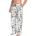 thumbnail image 2 of Uemuo Dachshund Dog Puppy Pattern Men's Wide Leg Palazzo Lounge Pants with Pockets Light Weight Loose Comfy Casual Pajama Pants-Medium, 2 of 9