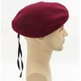 thumbnail image 5 of Sivi Traditional Style Cap With Metal Star Badge – Woolen French Beret Hat for Men and Women, 5 of 12