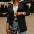 thumbnail image 2 of Fymall Women's Fall Long-sleeve Office Blazer Jacket Suit Casual Business Work, 2 of 7