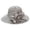 Grey, variant on Tea Party Hat Easter Women's Fashion Wide Brim Sun Hat With Lace Flower Detail Foldable Beach Cap Summer Outdoor Hat