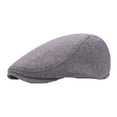 thumbnail image 2 of Newsboy Hats for Men Flat Cap Cotton Adjustable Breathable Irish Cabbie Ivy Driving Gatsby Hunting Hat, 2 of 7
