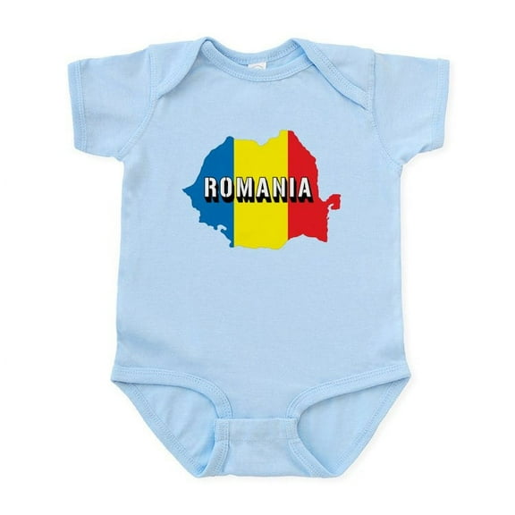 CafePress - Map Of Romania Infant Bodysuit - Baby Light Bodysuit, Size Newborn - 24 Months