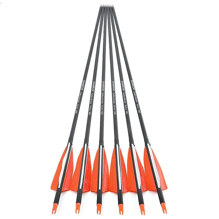 Flèches Carbone Cible, EK Archery Flèches pour arc Whipshot, Cross-X