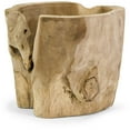 thumbnail image 2 of Customary Styled Macaque Teakwood Vase, 2 of 2