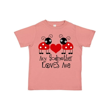 

Inktastic My Godmother Loves Me Gift Toddler Boy or Toddler Girl T-Shirt