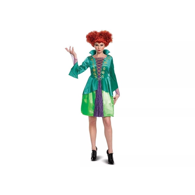 Disney Hocus Pocus Wini Salem Costume de Sorcière Déguisement Bossy pour Femmes