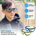 thumbnail image 5 of Gafas de seguridad TAIGAOASIS, paquete de 6, transparentes con protección UV, 5 of 5