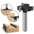 thumbnail image 4 of CNC Spoilboard Surfacing Router Bits 1/4 inch Shank 1 inch Cutting Diameter Slab Flattening Router Bit 3 Wing Wood, 4 of 8