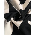 thumbnail image 4 of Womens Black And Cream Leaf Print High Waist A-Line Maxi Skirt, Flowing Summer Holiday Skirt, 4 of 8