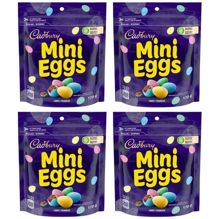 Cadbury Mini Eggs, Chocolatey Candy Eggs, 151g (4 Pack)