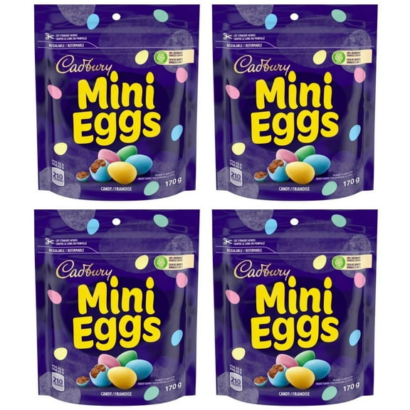 Cadbury Mini Eggs, Chocolatey Candy Eggs, 151g (4 Pack)
