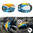 thumbnail image 5 of Yuyamidu Coconut Tree Car Front Hood Cover Protector Hibiscus Auto Rearview Protection Cover Stretchy Vehicle Hood Covers 3 Pack Exterior Car Rear View Mirror Accessories, 5 of 7