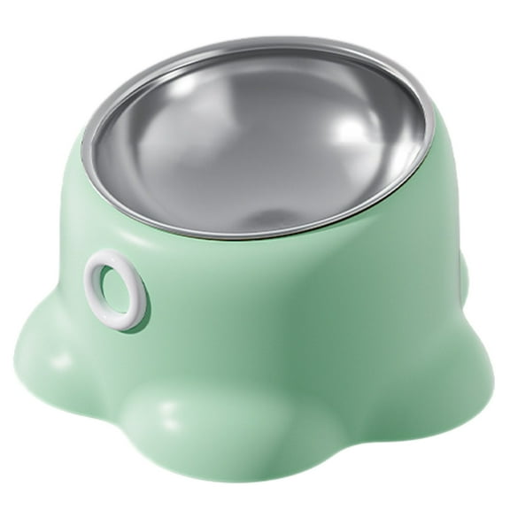 Elevated Pet Feeding Bowl with Heavy Duty Base Unique Design for Cats and Dogs Stainless Steel Dish for Indoor and Outdoor Use Sturdy and Durable Construction