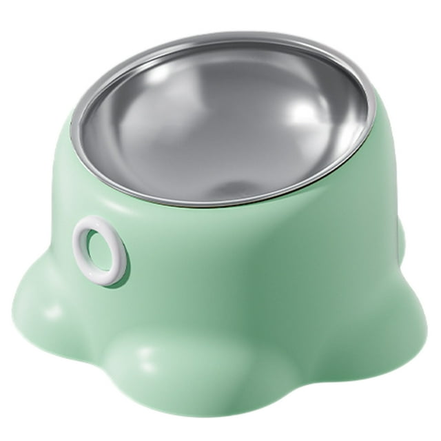 Elevated Stainless Steel Pet Feeding Bowl with Sturdy Non- Base for Comfortable Indoor Dining