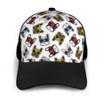 thumbnail image 3 of Naloa Bulldog Sunglasses Face Adult adjustable Print Baseball Hat, Patchwork curved brim baseball capfor Men and Women, One Size, 3 of 5