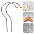thumbnail image 3 of 10pcs Clothes Hanger Iron Hooks Heavy Duty Metal Hook Replacements Parts Hanger Hooks, 3 of 4