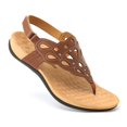 thumbnail image 4 of Sandalias ortopédicas Athlefit de piel con soporte para arco, color marrón 7.5, 4 of 6