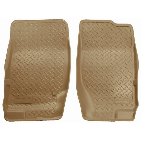 Husky Liners 33753 Classic Style Floor Liners Fit 2002-2010 Ford Explorer, 2003-2005 Lincoln Aviator & 2002-2010 Mercury Mountaineer Front Row 2-Pc Tan