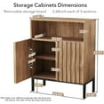 thumbnail image 6 of Uboti Sideboard Buffet Cabinet with Fluted Panel Doors and 2 Drawers, Adjustable Shelves for Kitchen, Living Room, Hallway, Entryway (Single), 6 of 8