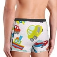 thumbnail image 3 of Fotbe Cute Transport Men’s Total Support Pouch Boxer Briefs, X-Temp Cooling, Moisture-Wicking Underwear, Regular, Long-leg and Trunk-X-Large, 3 of 6