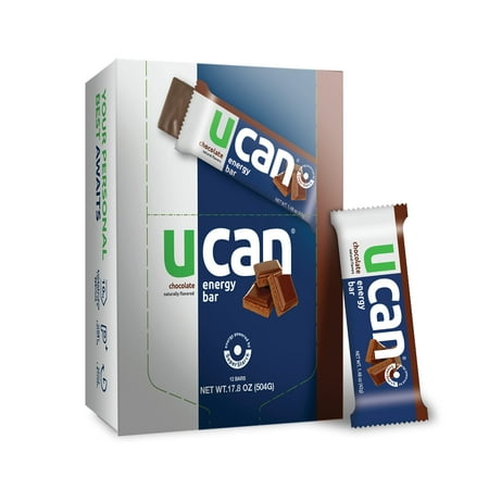 UCAN Whey Protein Energy Bars - Keto Energy Bar - Non-GMO Gluten Free - 6g Protein - Great for Pre or Post Workout - 12pk - Chocolate