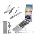 thumbnail image 1 of Laptop Stand Adjustable Portable Computer Riser Tablet Elevator for Desk Cooling Aluminum Ventilated Notebook Holder Compatible with 10-17in PC, 1 of 8