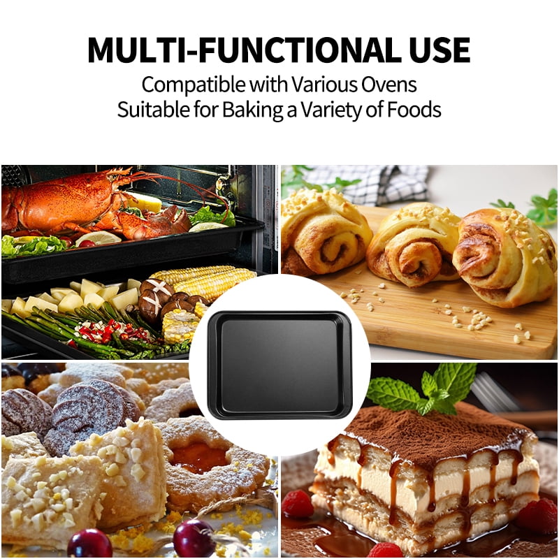 2-Piece Nonstick Baking Sheets, Carbon Steel, 9.4 x 7 inch, Dishwasher Safe