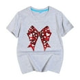 thumbnail image 5 of Toddler Girls Short Sleeve T-Shirts Cotton Soft Tees Kids Summer 24 Months 2t 3t 4t 5t 6t 7t Casual Basic Crew Neck Daily Wear Tops Gibobby,7-8 Years,Grey, 5 of 5