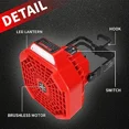 thumbnail image 3 of Portable Camping LED Tent Fan for Milwaukee 18V Li-ion Battery with Lamp Remote, 3 of 7