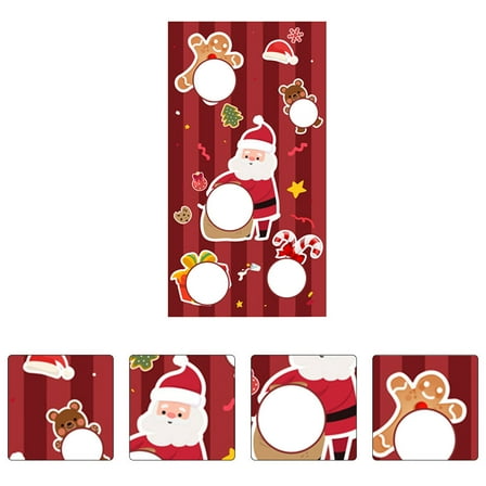 UNOMOR Reindeer Toss Game Toss Game Banner Christmas Themed 1Pcs 51.2*27.6in