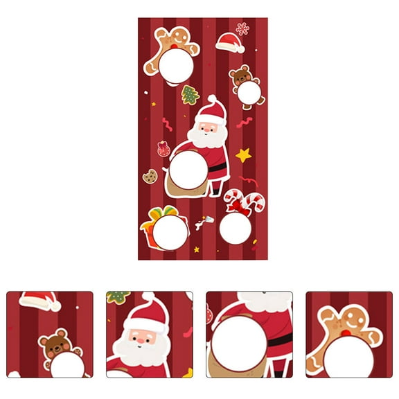 UNOMOR Reindeer Toss Game Toss Game Banner Christmas Themed 1Pcs 51.2*27.6in