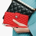 thumbnail image 5 of Faux Leather Wallet Case Compatible with Samsung Galaxy A05 | Classic Wrist Strap Flip Case | Ultra Slim Card Slots Stand Function Shockproof Phone Cover for Samsung Galaxy A05 - Red, 5 of 7