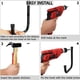 thumbnail image 1 of Paquete de 6 ganchos de almacenamiento de garaje, estante de montaje en pared resistente para sillas plegables, bicicletas, herramientas eléctricas, manguera de jardín ZefeiWu 1327533529266, 1 of 1