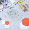 thumbnail image 4 of 6Pcs Hexagon Quilting Template Acrylic Quilting Rulers, 4 of 7