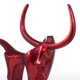 thumbnail image 4 of Decoración de jardín para patio Manualidades Toro rojo de cola larga NQ 49 × 13 × 28 cm, 4 of 4