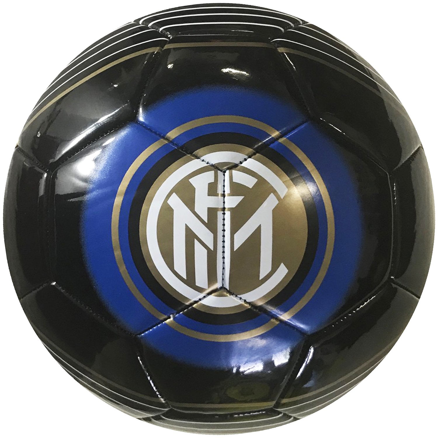 Icon Sports Inter Milan Official Size 5 Regulation Soccer Ball 