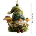 thumbnail image 2 of 2D Acrylic Gnome Christmas Ornament Collection - 3.14in(8cm) Cute Flat Gnome Decor for Christmas Tree, Festive Home Accent, Durable Acrylic Gnome Pendant, Perfect Xmas Gift & Decor, F, 2 of 4