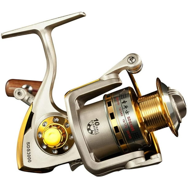 Ibaolea Spinning Fishing Reels For Saltwater Freshwater 1000 2000 3000 4000 5000 6000 Series Fishing Spool Left/Right Interchangeable Trout Carp Spinn