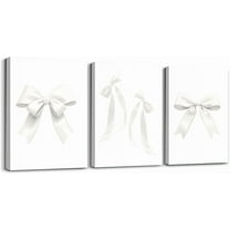 Hieng Blue Bow Canvas Wall Art for Living Room Bedroom for Kids Boys Girls Cute Bowknot Picture Wall Decor for Home Decor Bathroom for Kidspcs Kawaii Office Decorations Artwork Posters