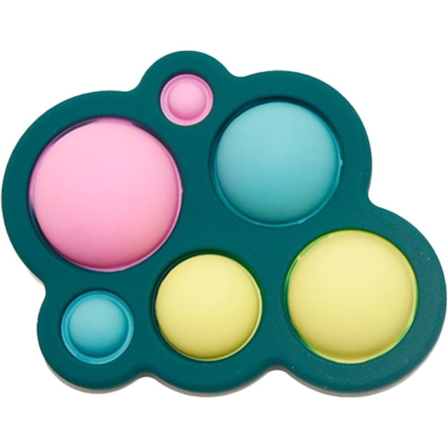 Mordedera Pop it Antsy Pantsy Para Bebé silicon 1 pieza verde, blanco