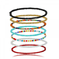 thumbnail image 2 of Handmade Beaded Anklets for Women Girls Boho Colorful Beads Ankle Bracelets Adjustable Foot Anklet, 2 of 4