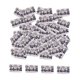 thumbnail image 2 of 100 piezas de anillos de cuentas para rastas, accesorios para el cabello, anillos para trenzas, clips para el cabello para mujeres Plata 10mmx15mm, 2 of 9