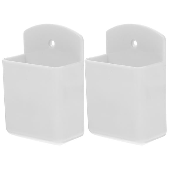ORDDIART Remote Control Holder 2Pcs Wall Mount Storage Organizer for Home and Office Use in Rectangular Shape